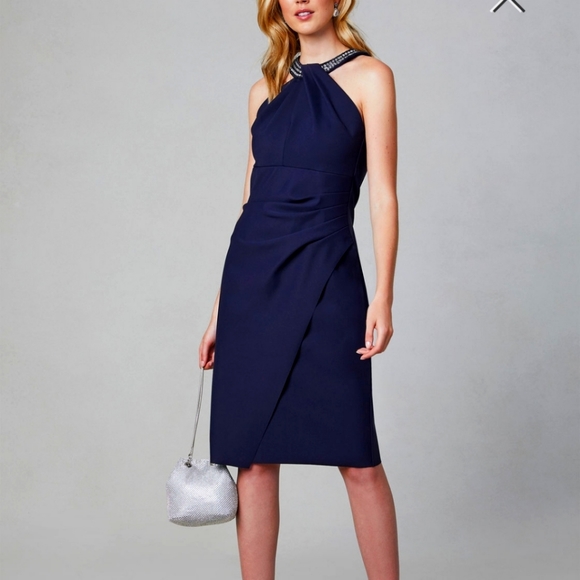 Melanie Lynn dress, size 10, navy blue - Picture 1 of 4